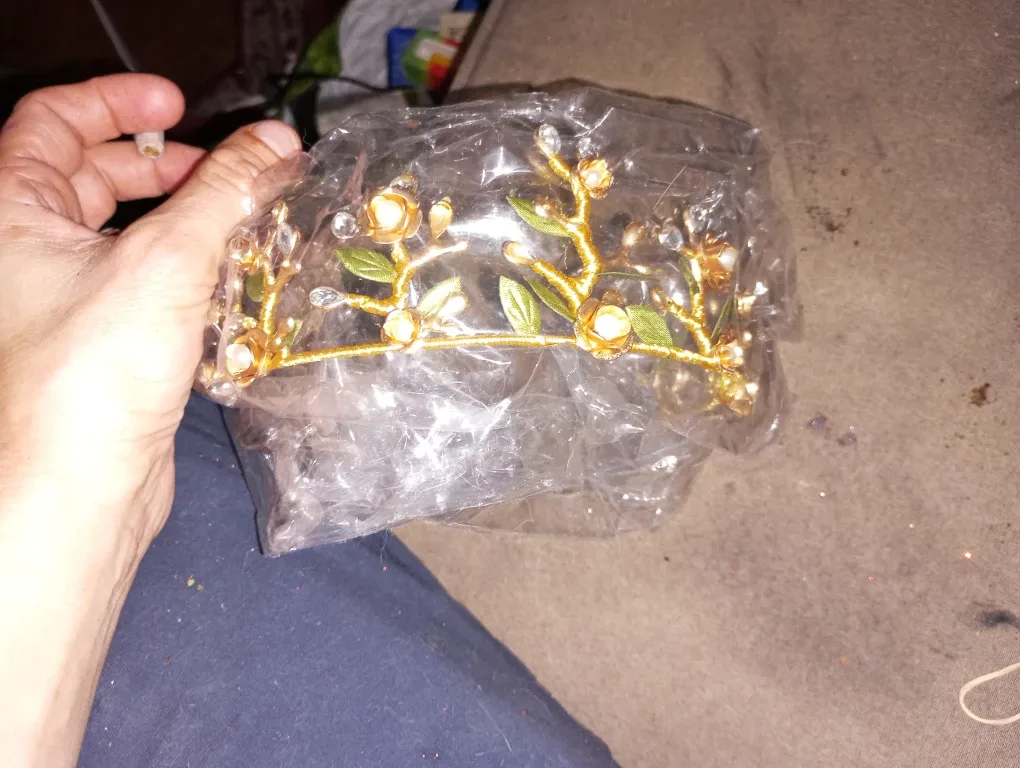 Gold Floral Crown s- New in Box