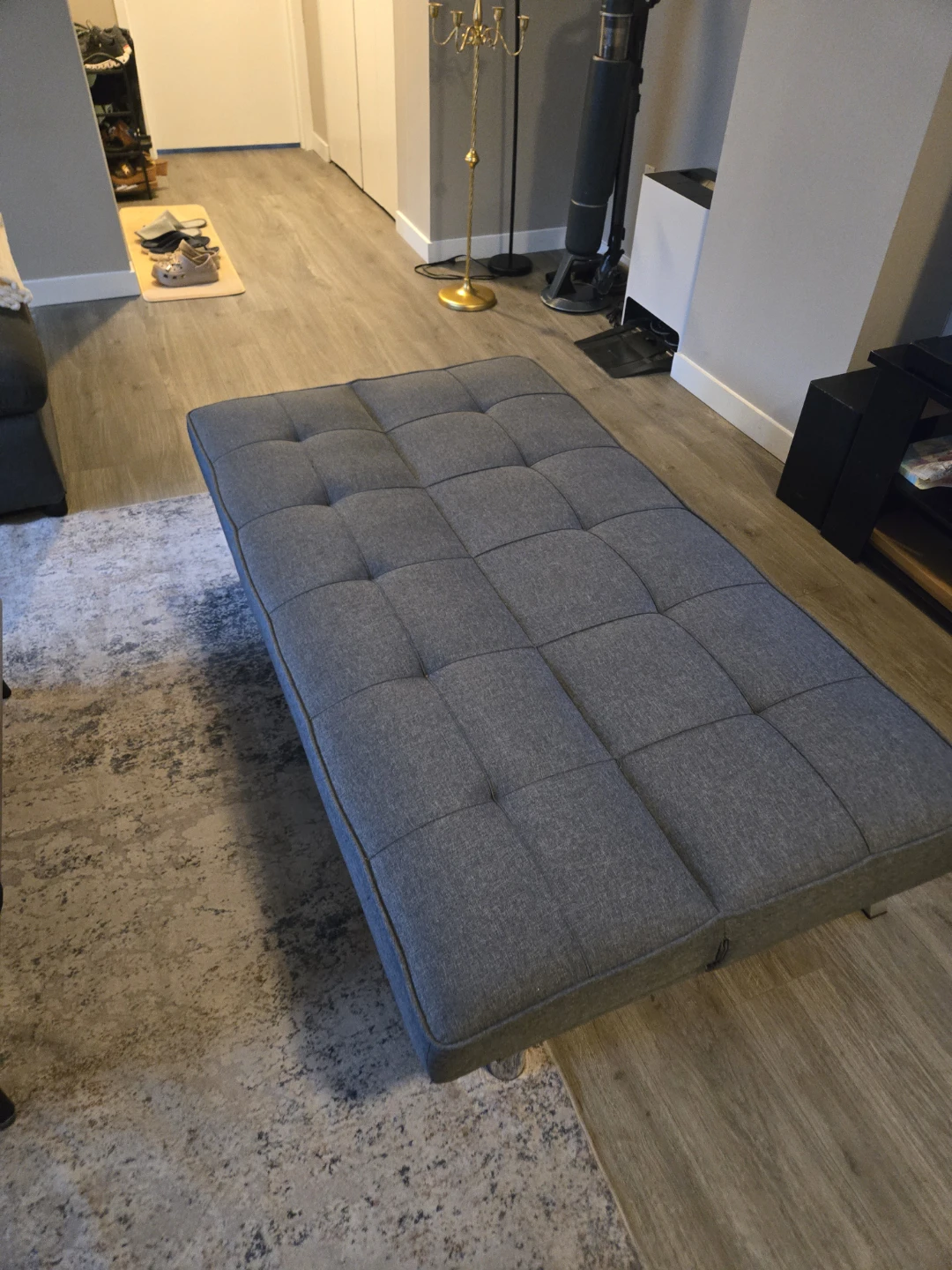 Gray Futon Sofa Bed