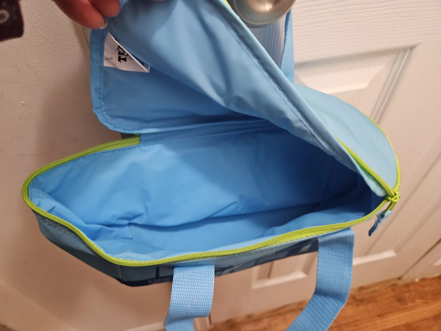 Trader Joe's mini blue insulated cooler bag. - photo 2