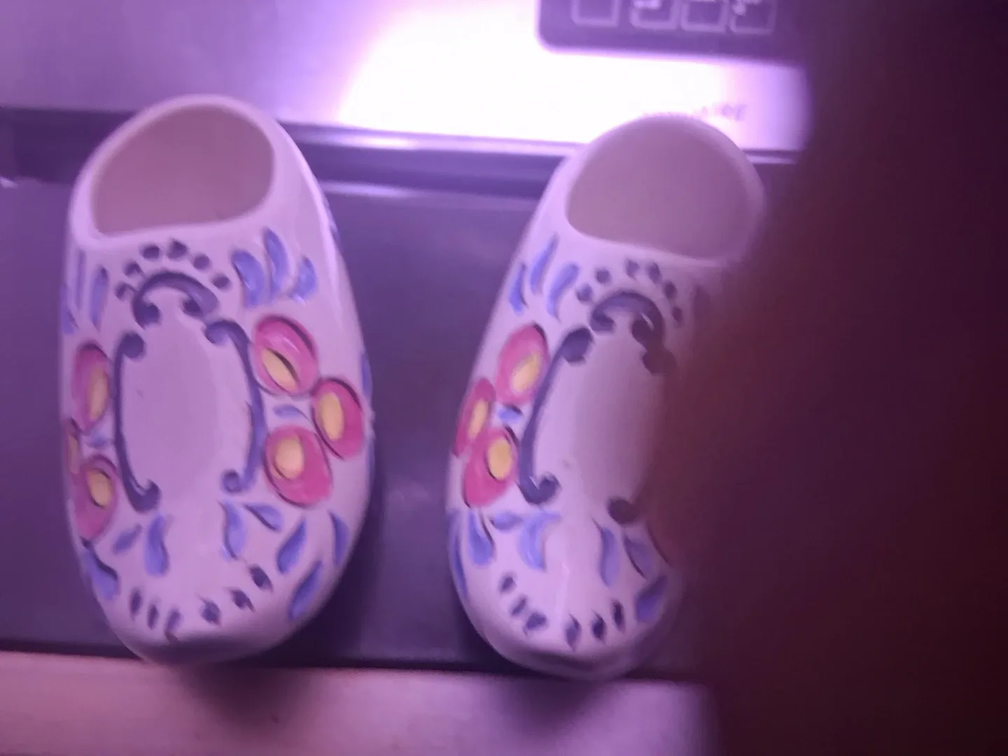 Pair of Decorative Ceramic Dutch Clogs