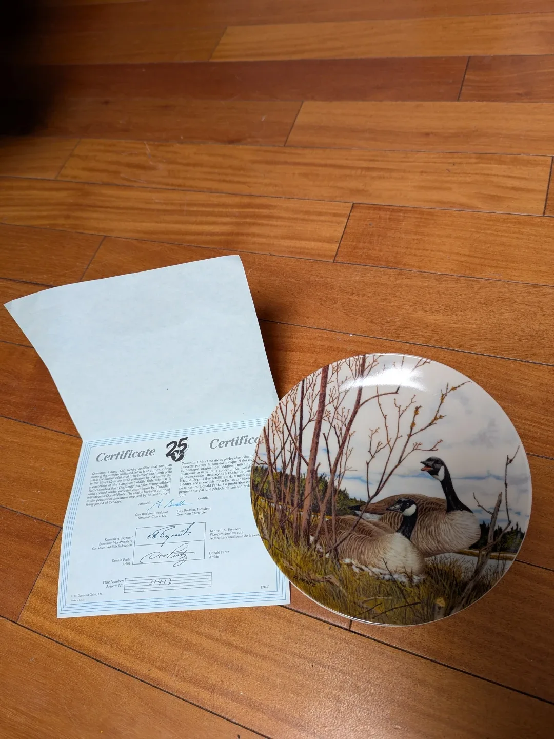 Dominion China "Nesting" Plate by Donald Pentz image indicator(2)