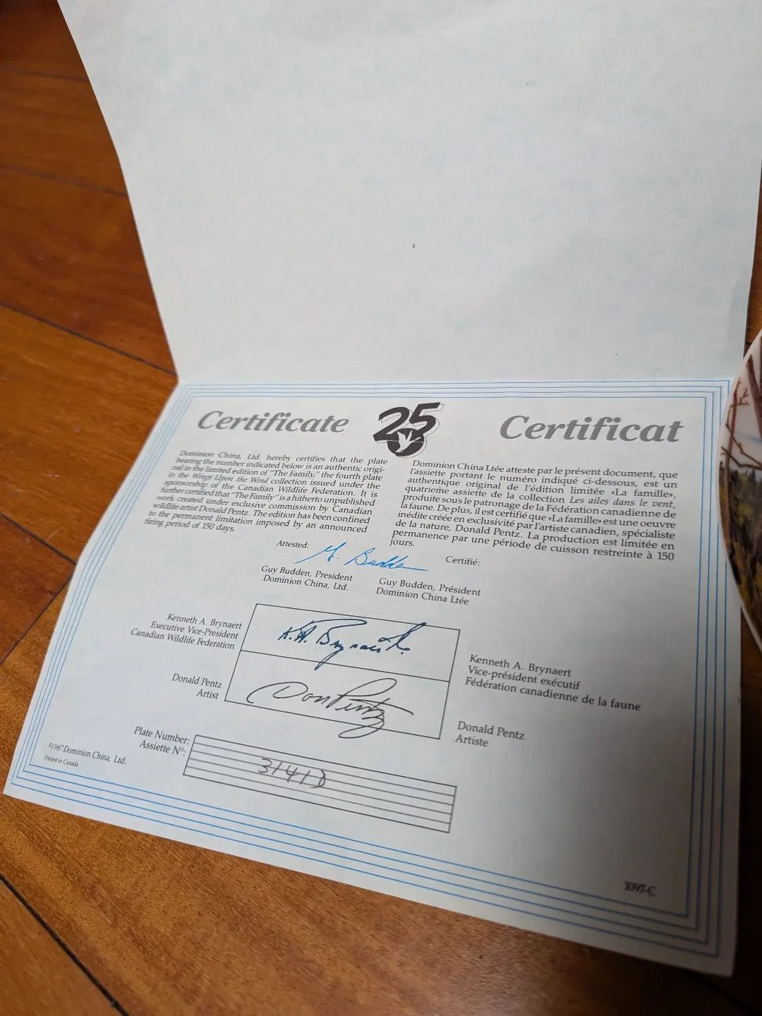 Dominion China "Nesting" Plate by Donald Pentz image indicator(3)