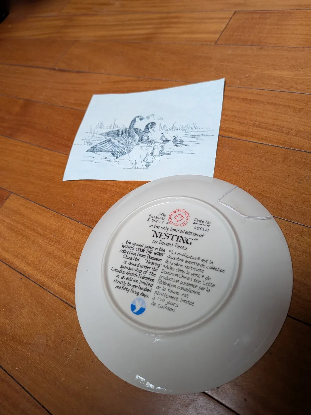 Dominion China "Nesting" Plate by Donald Pentz image indicator(4)