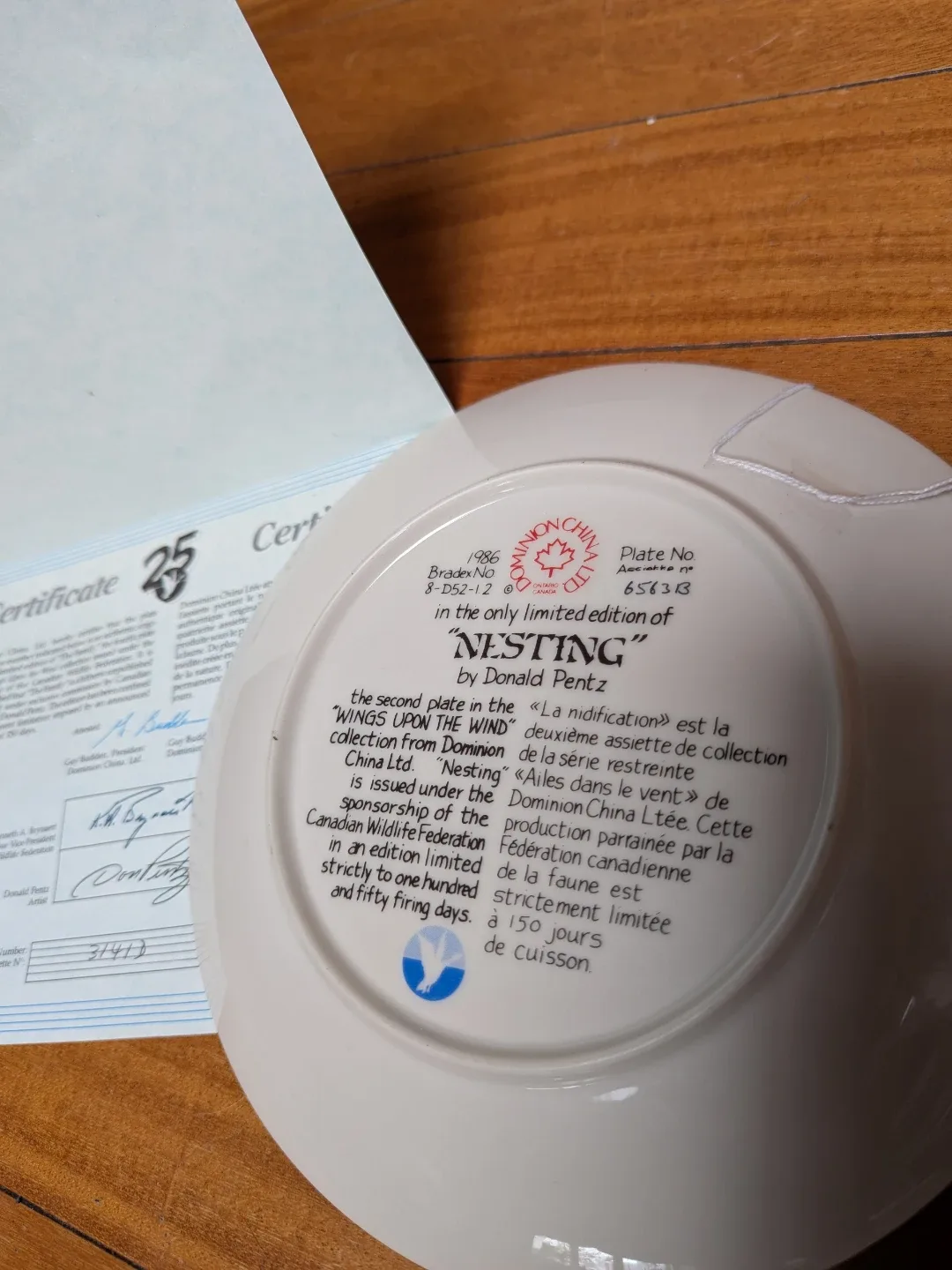 Dominion China "Nesting" Plate by Donald Pentz image indicator(5)