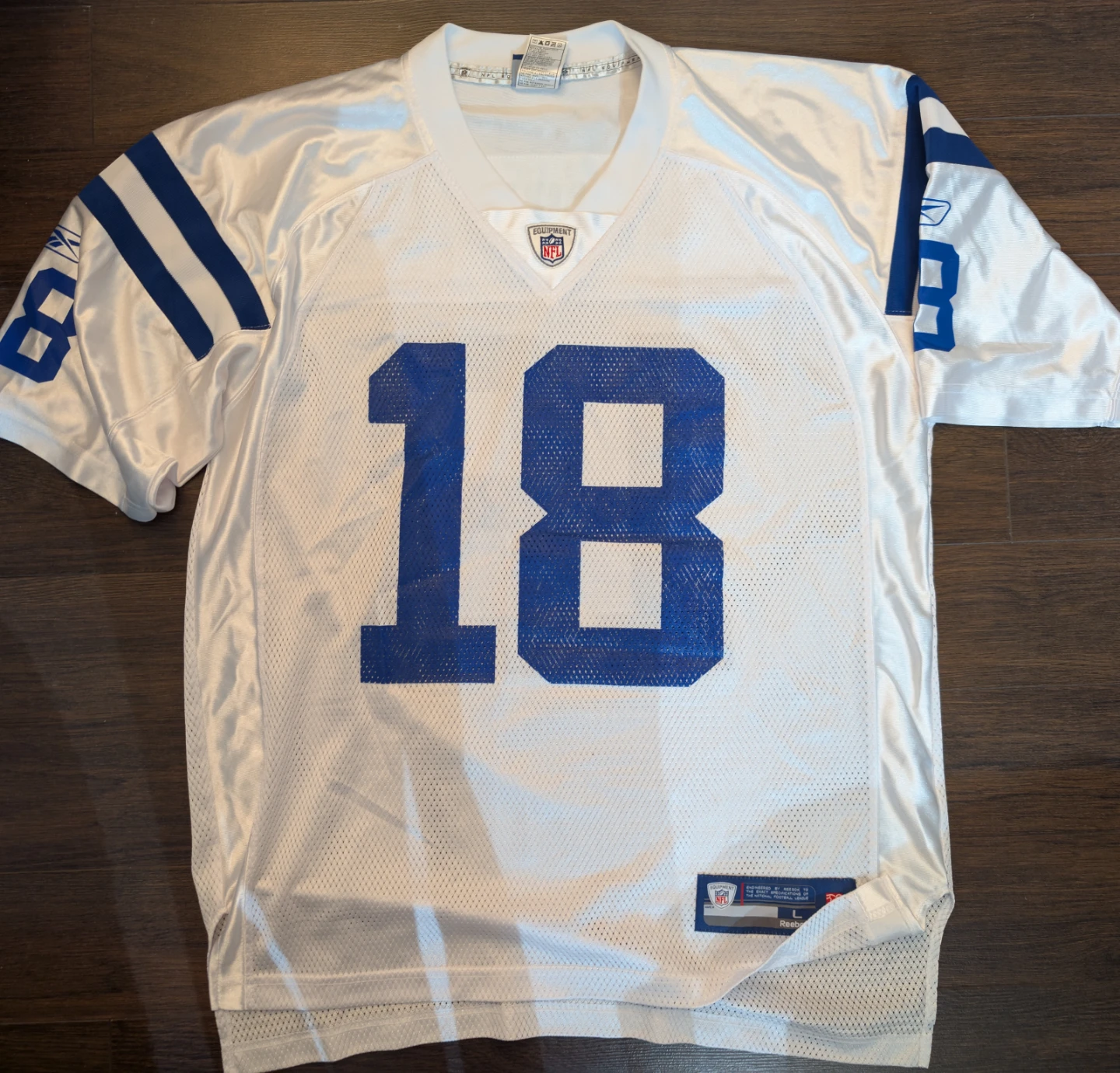 Reebok NFL Colts Manning #18 Jersey