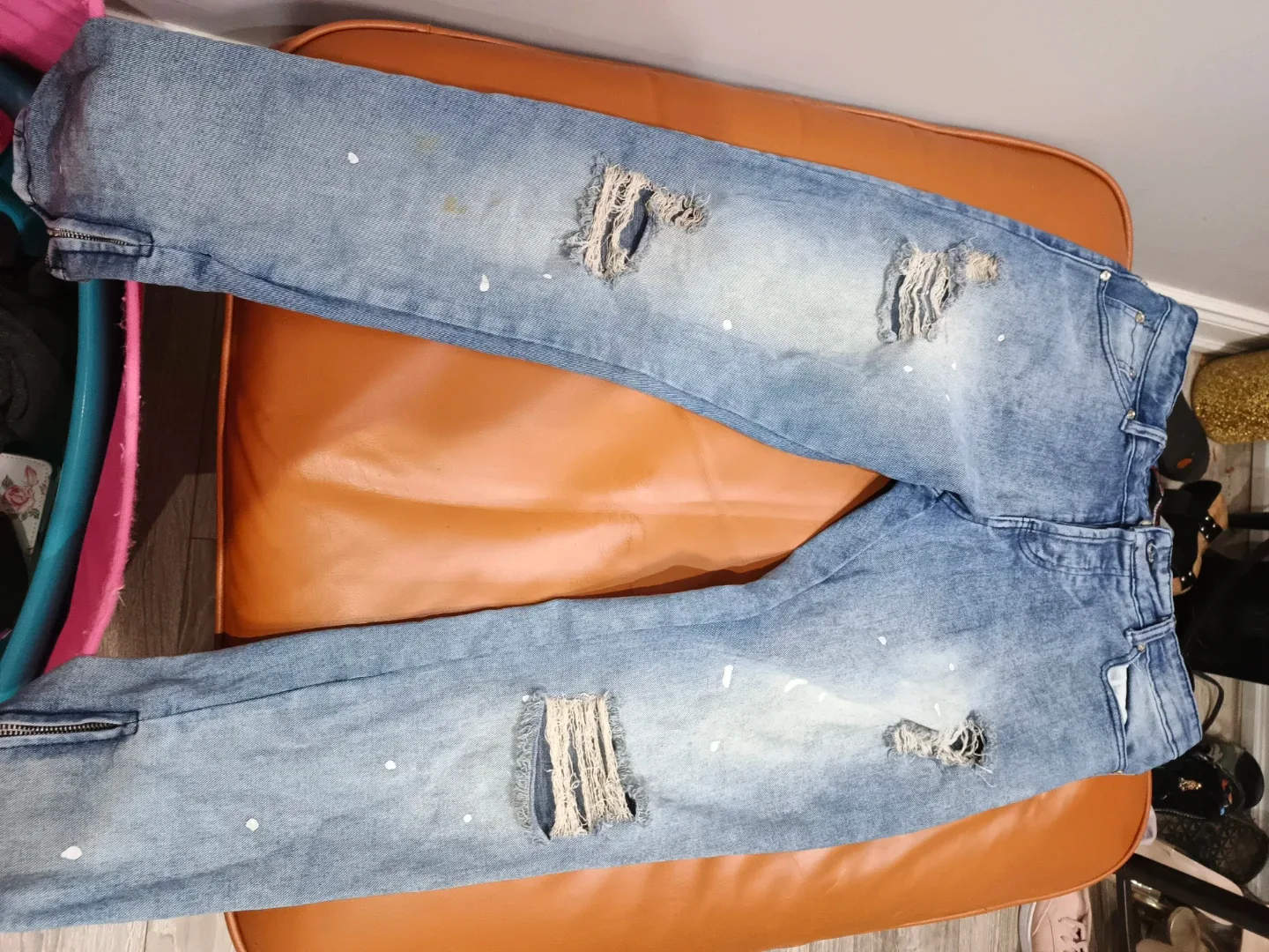 P&S Jeans - Distressed Light Blue Wash image indicator(7)