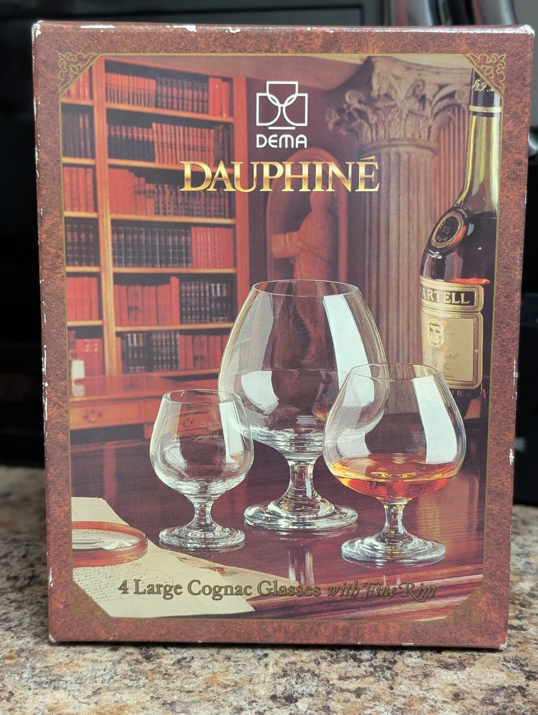 Dema Dauphine Cognac Glasses Set of 4