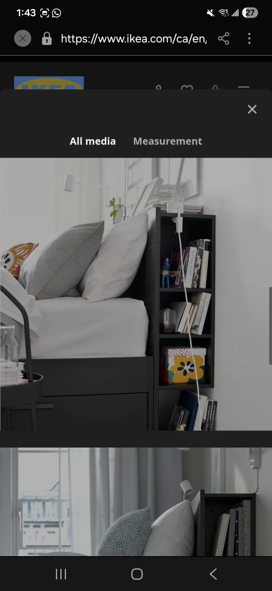 IKEA Brimnes Bed Frame with Storage - Queen Size - photo 3