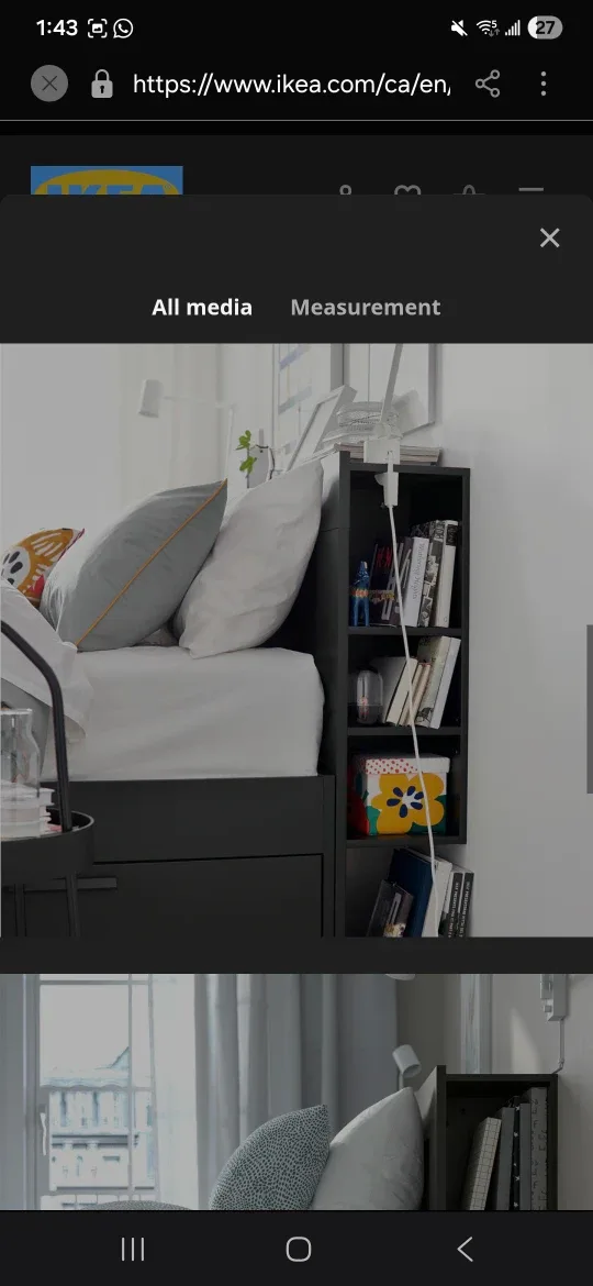 IKEA Brimnes Bed Frame with Storage - Queen Size image indicator(3)