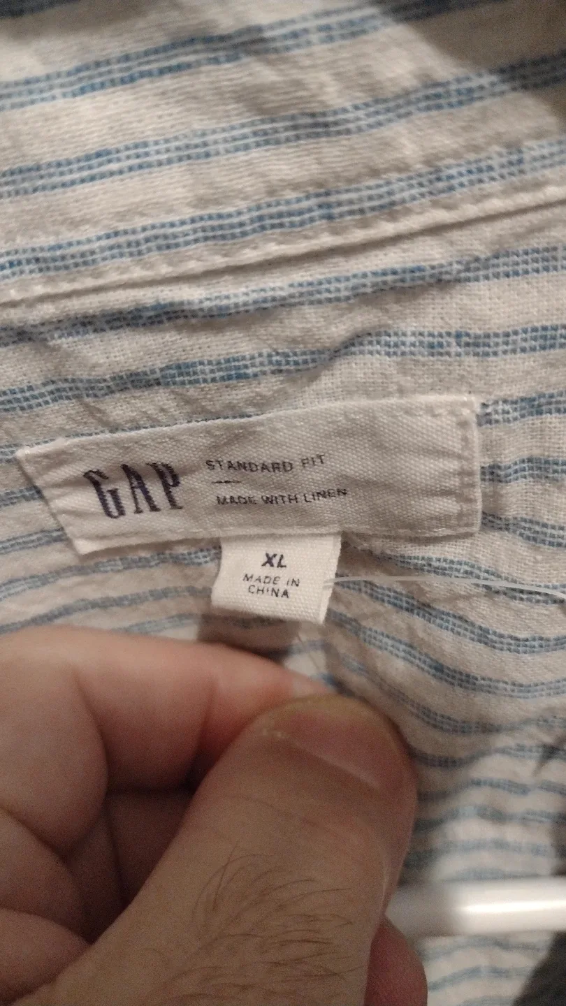 GAP Striped Linen Shirt - XL image indicator(3)