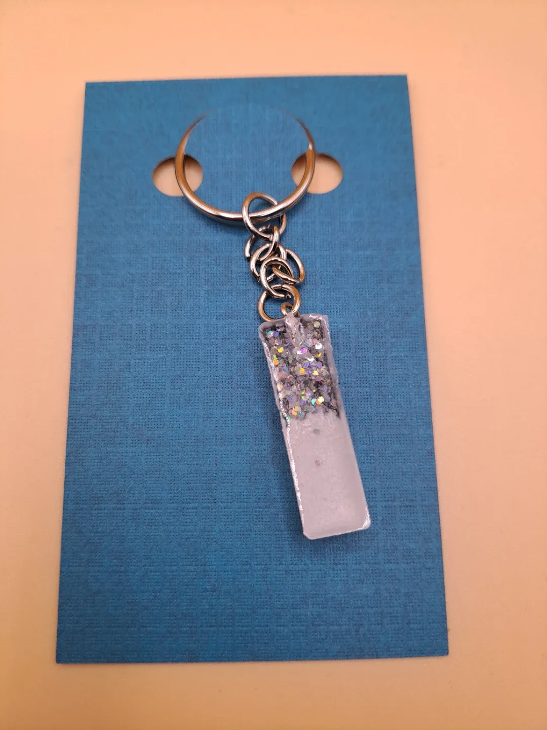 Handmade Resin Initial Keychain image indicator(7)