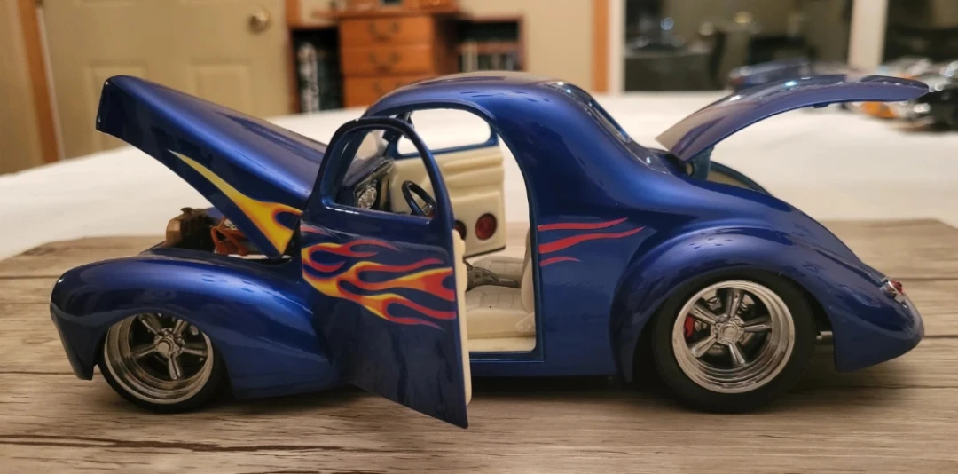 Blue Willys 1941 Coupe Diecast Car