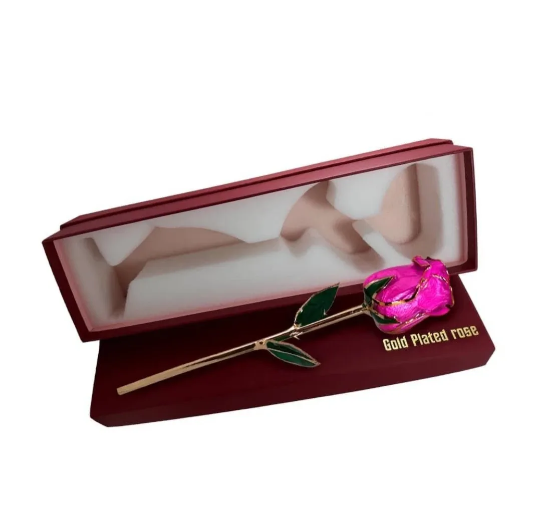 Gold Plated Rose with Box for Valentine day image indicator(2)