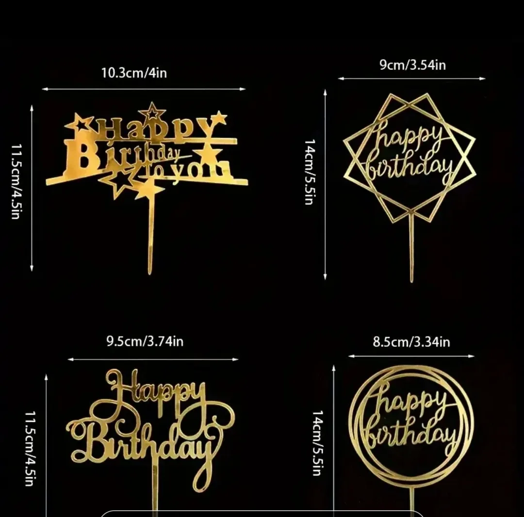 Cake Decoration Toppers - 41 pcs/set image indicator(9)