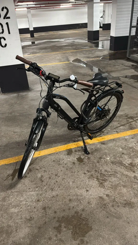 Black Ebike with two batteries