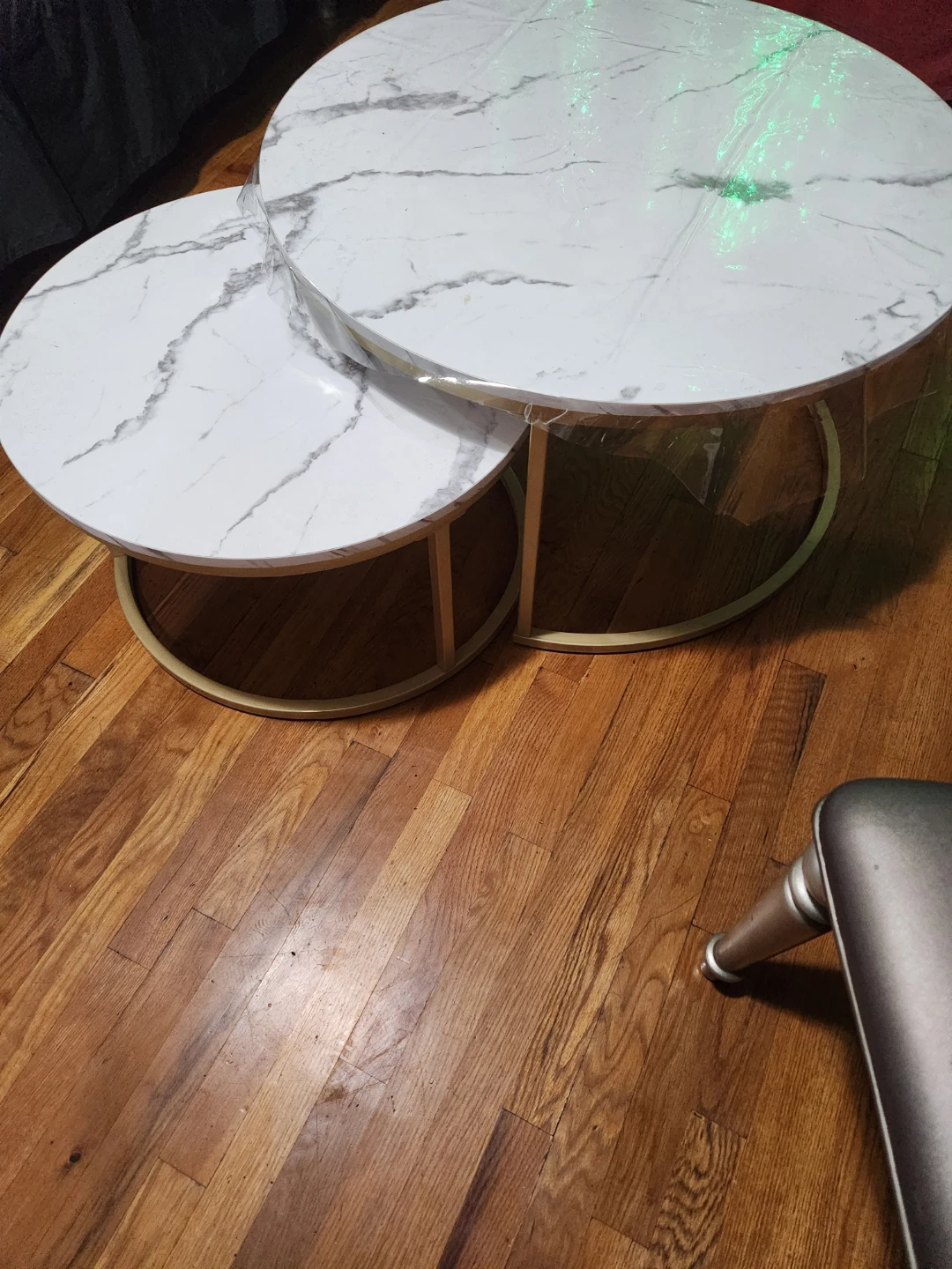 Nesting Coffee Tables - Marble & Gold