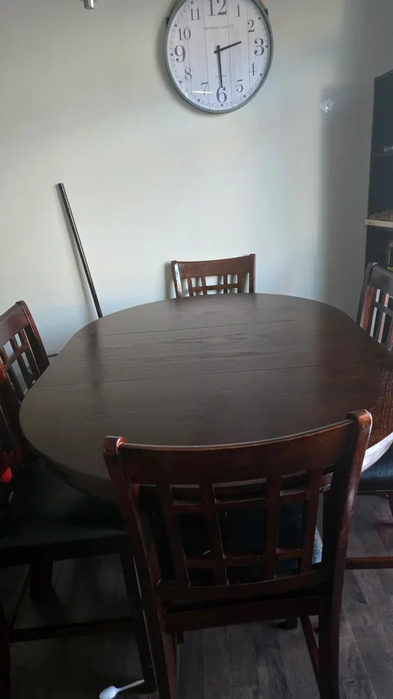 Wooden Dining Table & Chairs Set