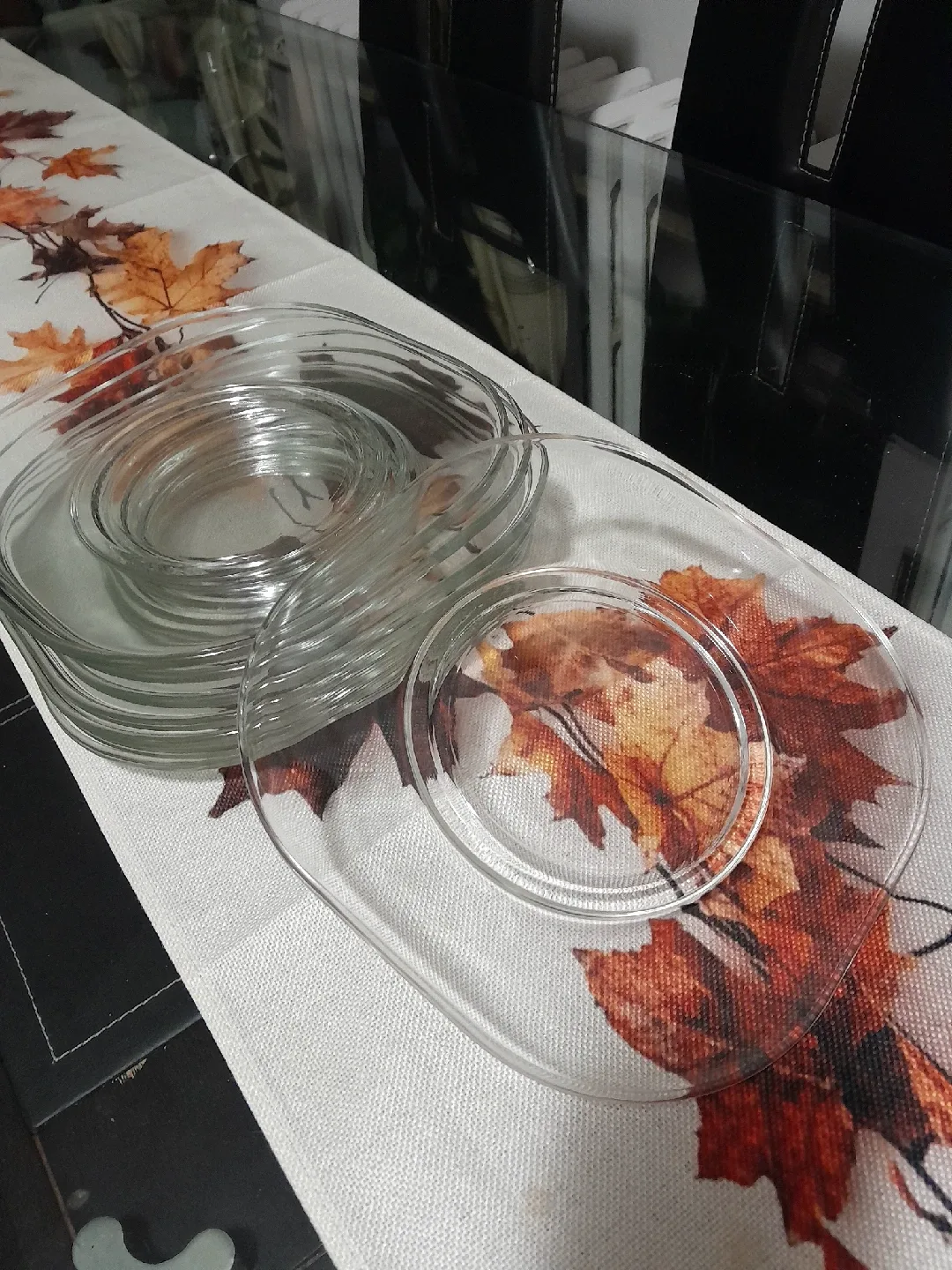 Italy Glass Plates - Set of 8 thumbnail