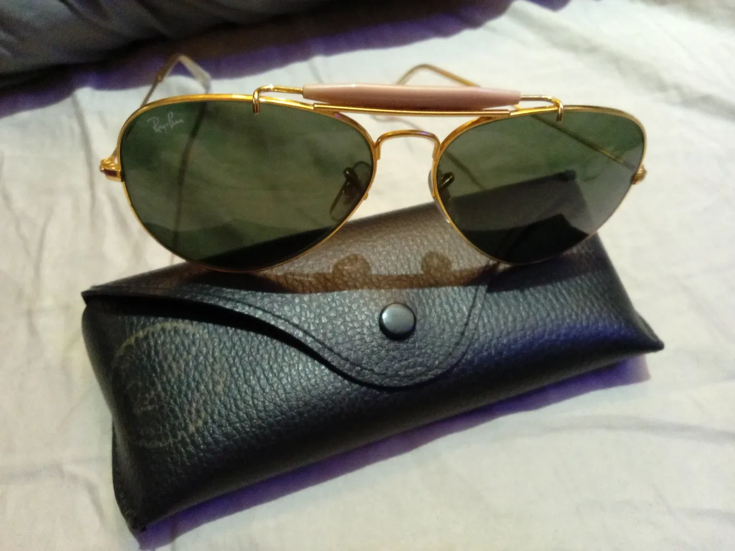 Ray-Ban Shooter Aviator Outdoorsman Sunglasses with Case