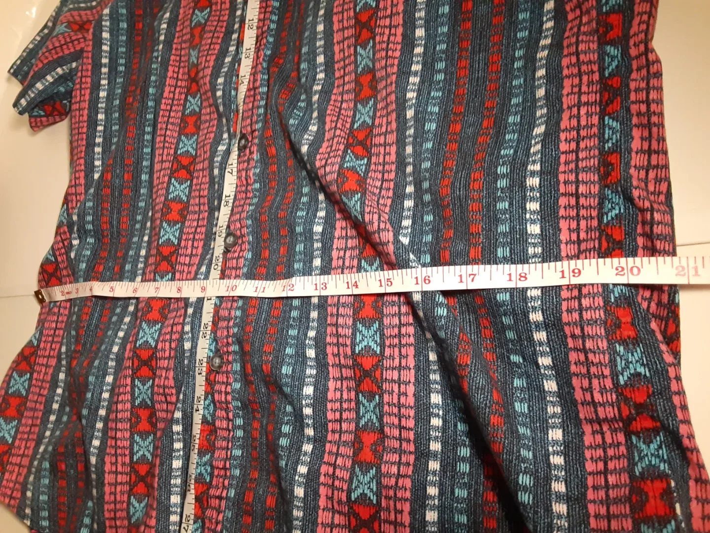 Zipcode - Short Sleeve Funky Patterned Button-Down Shirt | S: LG image indicator(6)