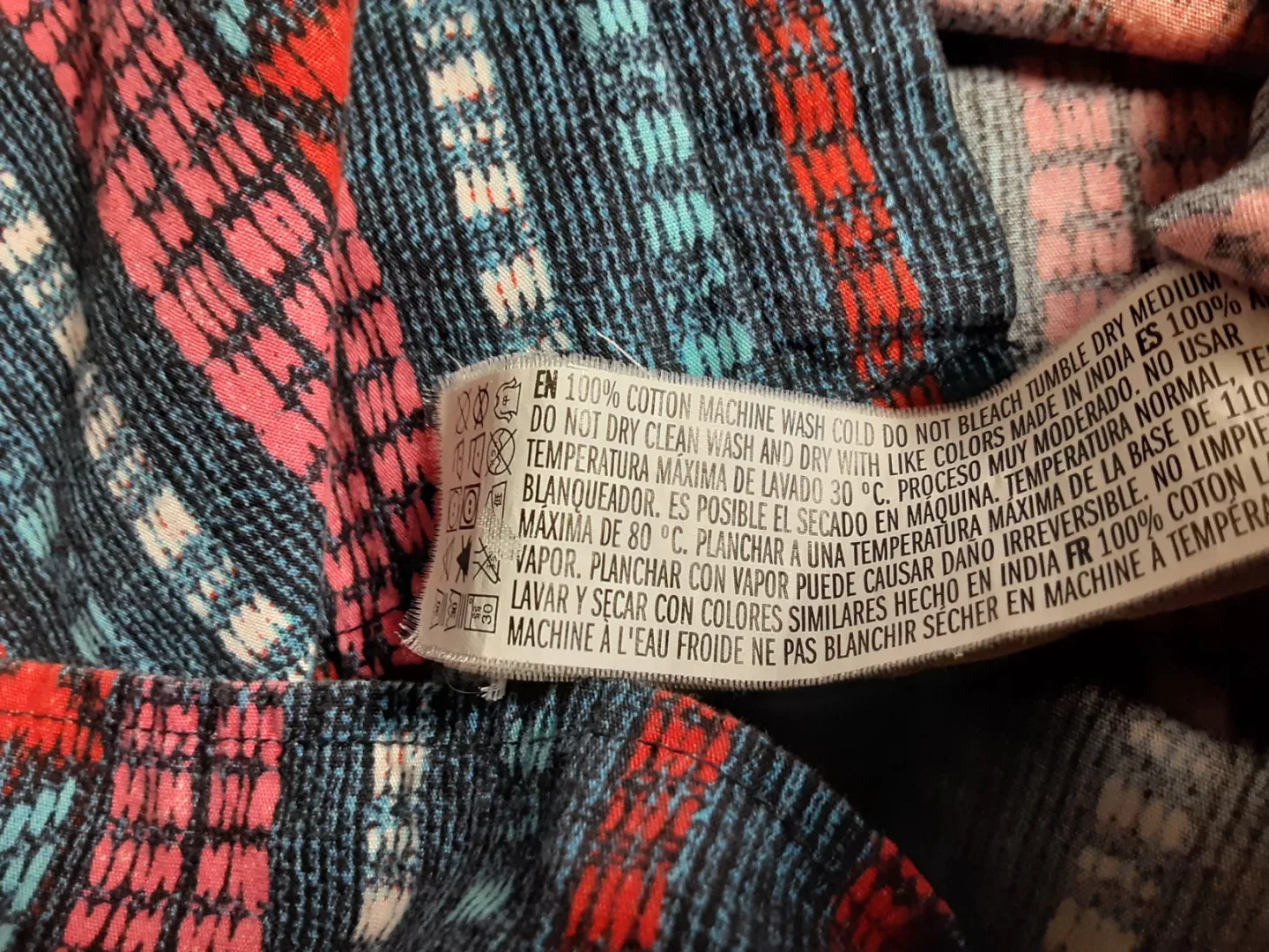 Zipcode - Short Sleeve Funky Patterned Button-Down Shirt | S: LG image indicator(8)