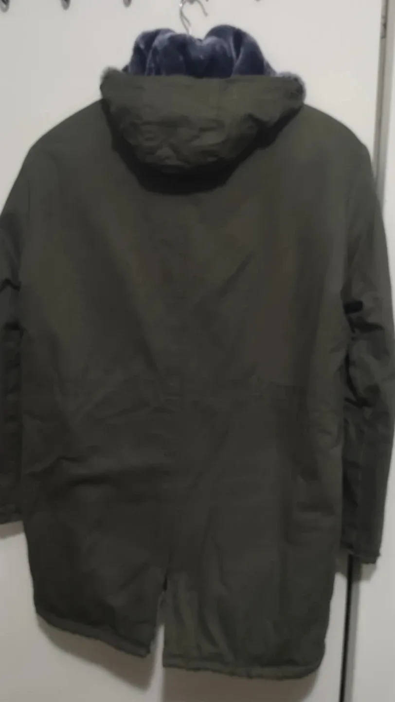 Bono Da Vinci Olive Green Winter hood Coat image indicator(5)