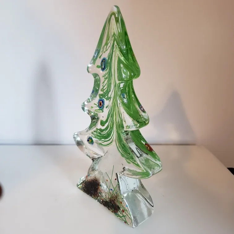Murano Art Glass Christmas Tree Figurine image indicator(3)