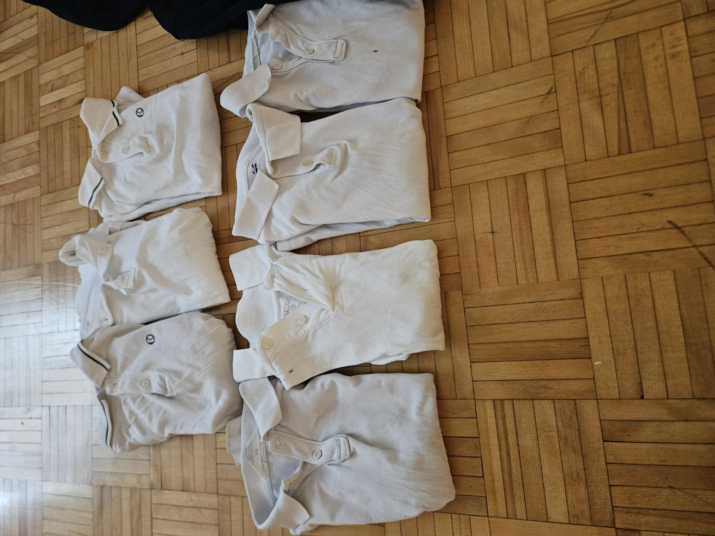 Lot of White Polo Shirts & Navy Hoodie uniform