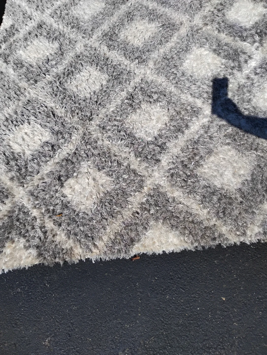 Gray & White Shag Rug (5' x 7') image indicator(5)