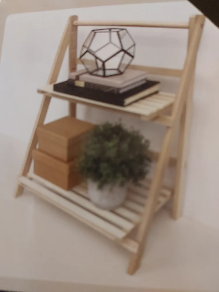 Folding Wooden Stand Shelf New image indicator(7)