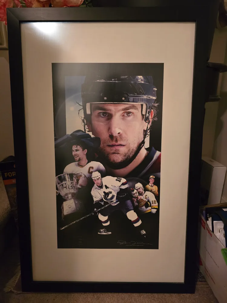 Trevor Linden Canucks Framed Print