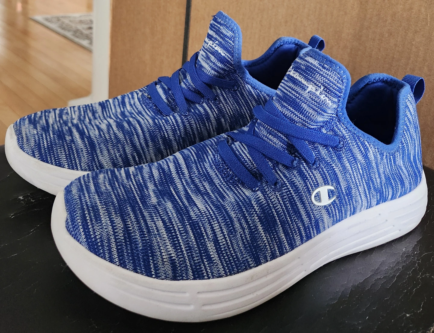 Champion Memory Foam Blue & White Sneakers - Size 10 - photo 3
