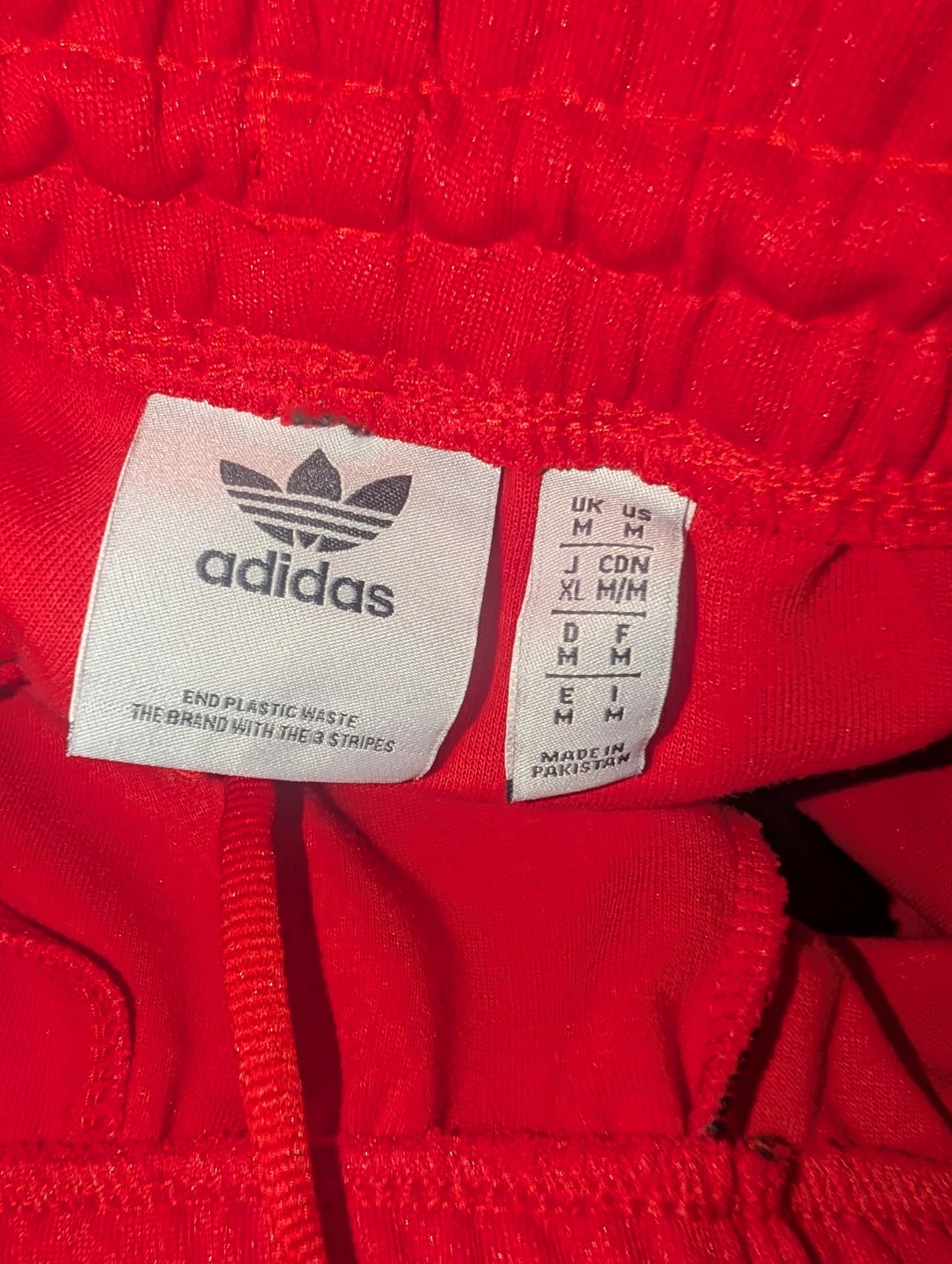 Adidas Red Tracksuit, Size L/M - photo 4