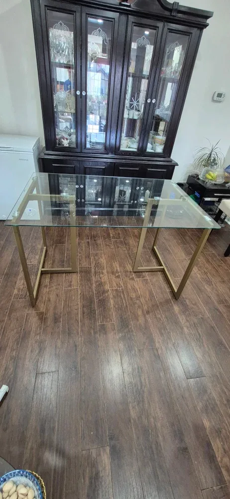 Glass Top Dining Table - Gold Frame image indicator(7)