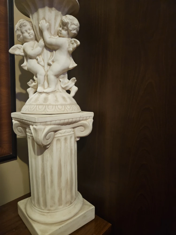 Angel Statue Pedestal Plant Stand - photo 2