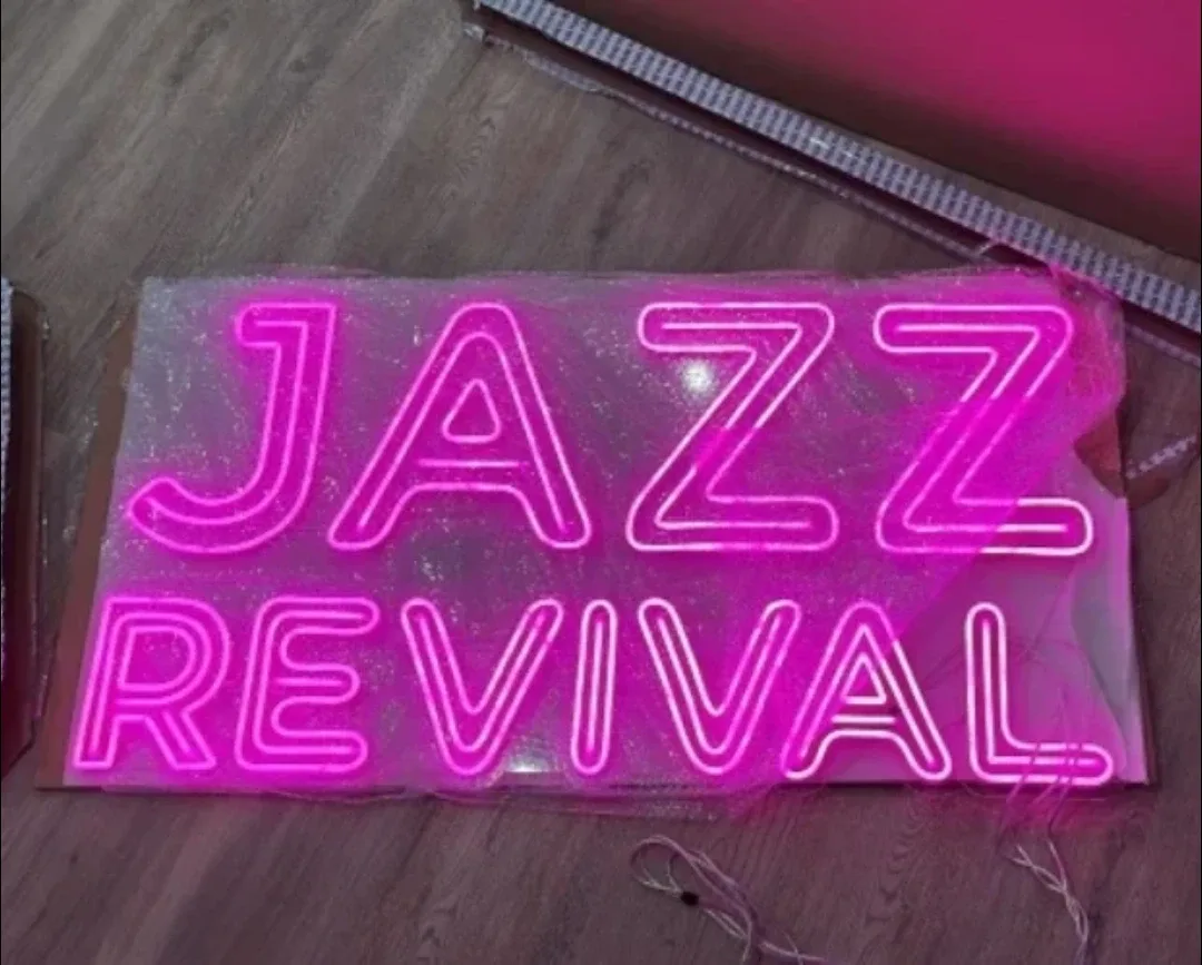 Jazz Revival Neon Sign - Pink