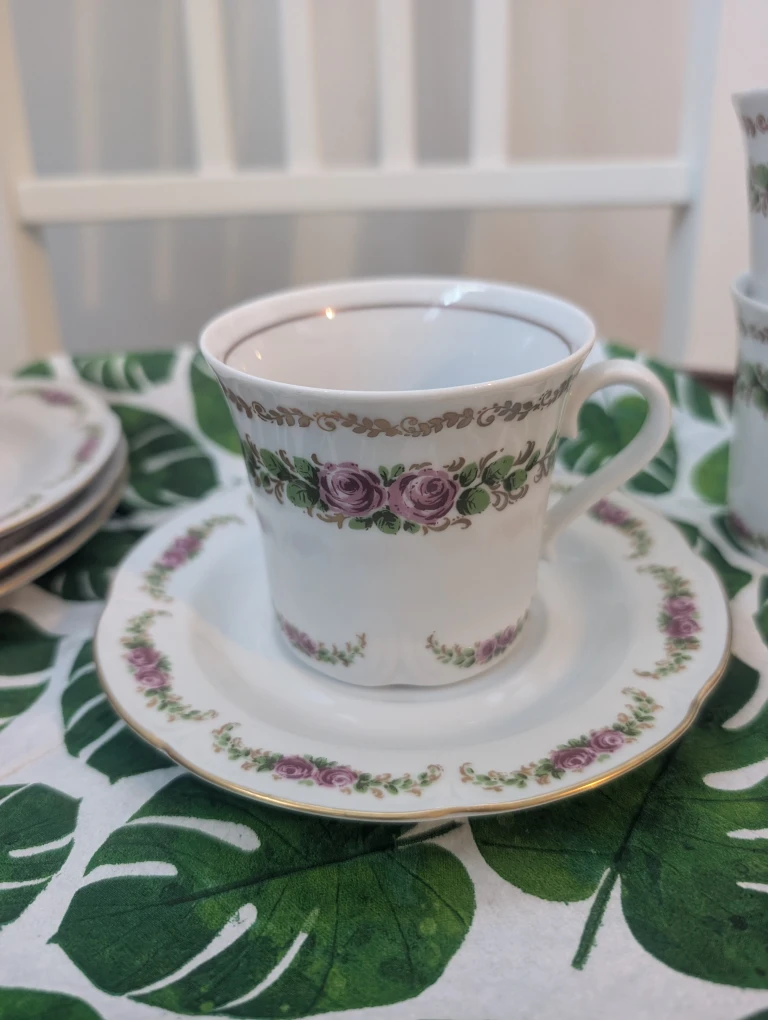 Ilmenau GDR Floral Tea Set - photo 2