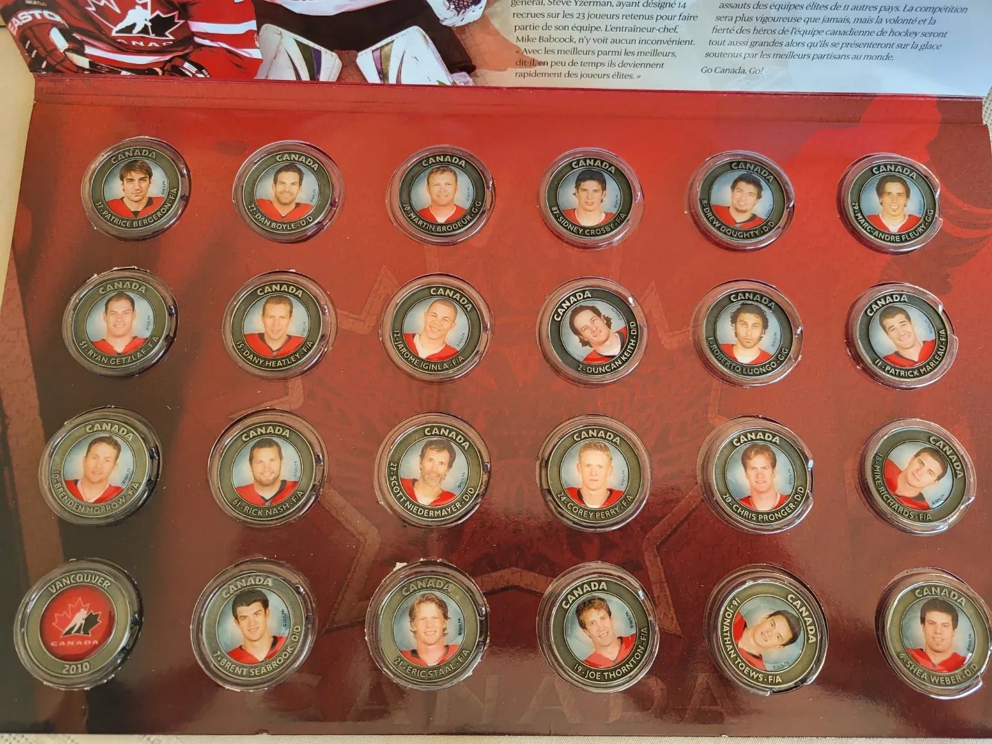 Team Canada Hockey Medallion Collection - Vancouver 2010 image indicator(2)