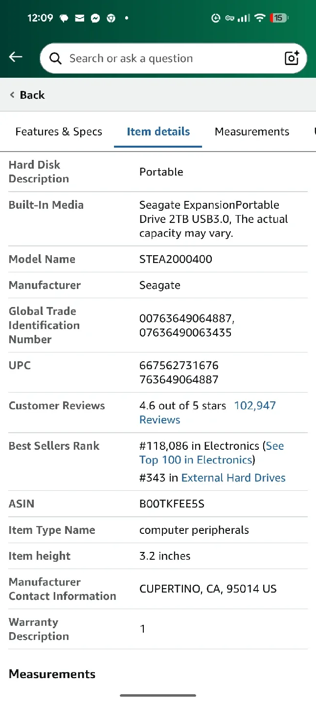 Seagate Expansion Portable 2TB External Hard Drive image indicator(7)