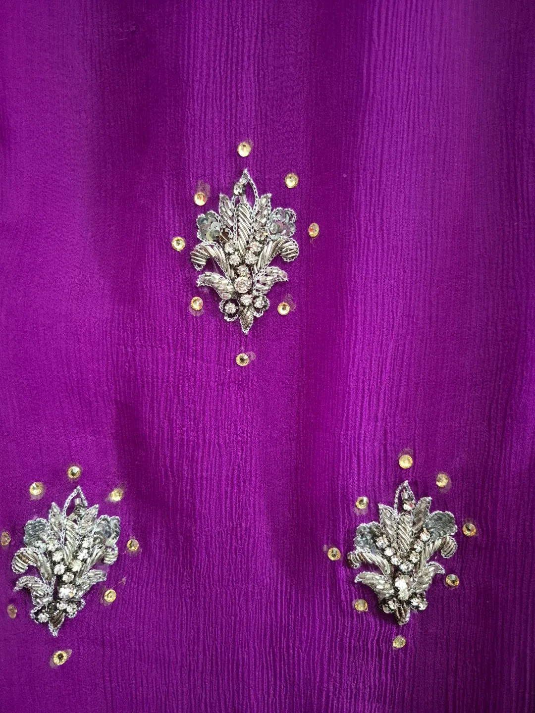 Purple Embroidered Salwar Kameez image indicator(2)