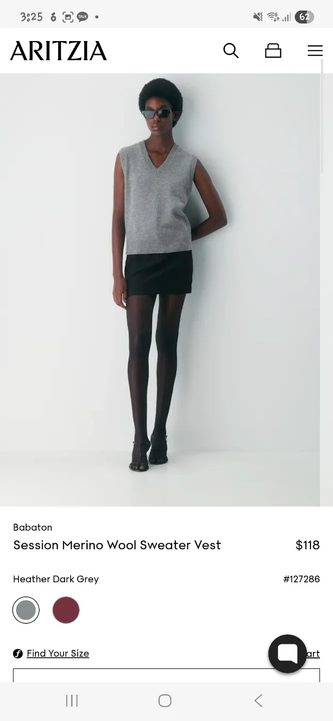 Aritzia, Babaton Merino Wool Sweater Vest - 2XS image indicator(5)