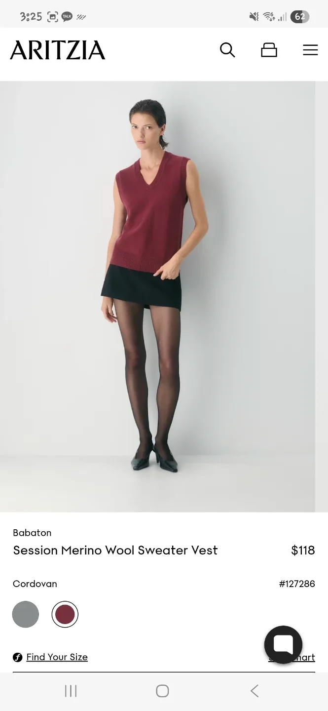 Aritzia, Babaton Merino Wool Sweater Vest - 2XS image indicator(6)