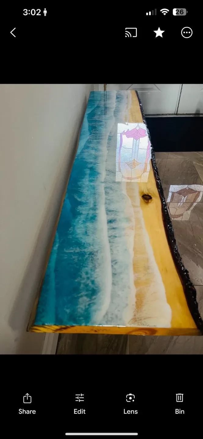 Resin River Table - Ocean Theme image indicator(5)