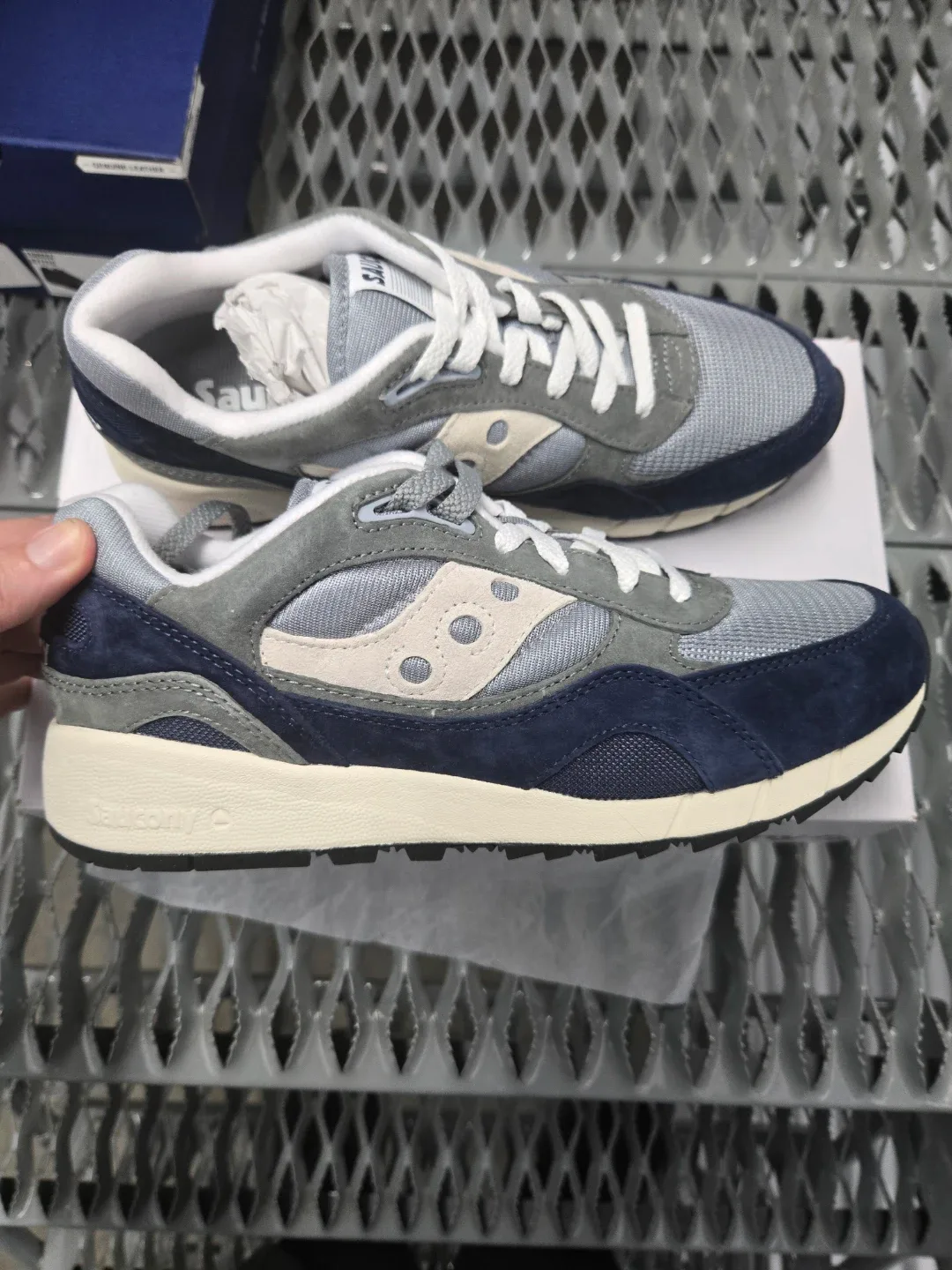 Saucony Shadow 5000 Shoes - Gray/Navy image indicator(3)