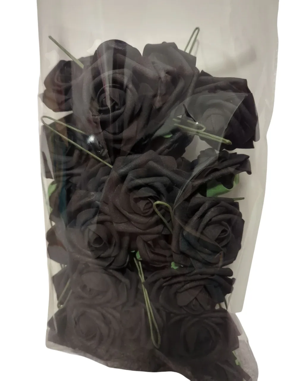 New Artificial Foam Roses - Burgundy, Black, Teal, Pink, Beige image indicator(3)