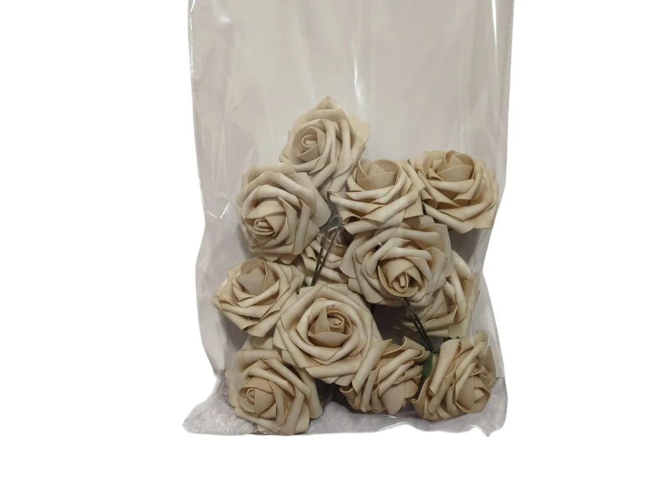 New Artificial Foam Roses - Burgundy, Black, Teal, Pink, Beige image indicator(4)