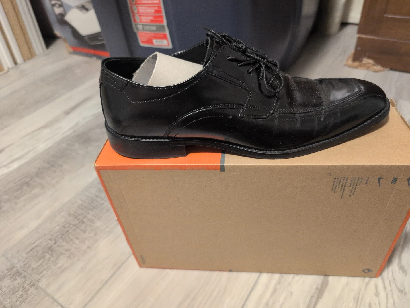 Black Leather Dress Shoes Size 10 - photo 2