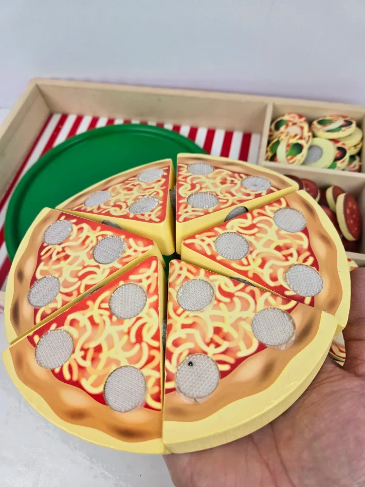 Melissa and Doug wooden toy set pizza and icecream image indicator(5)