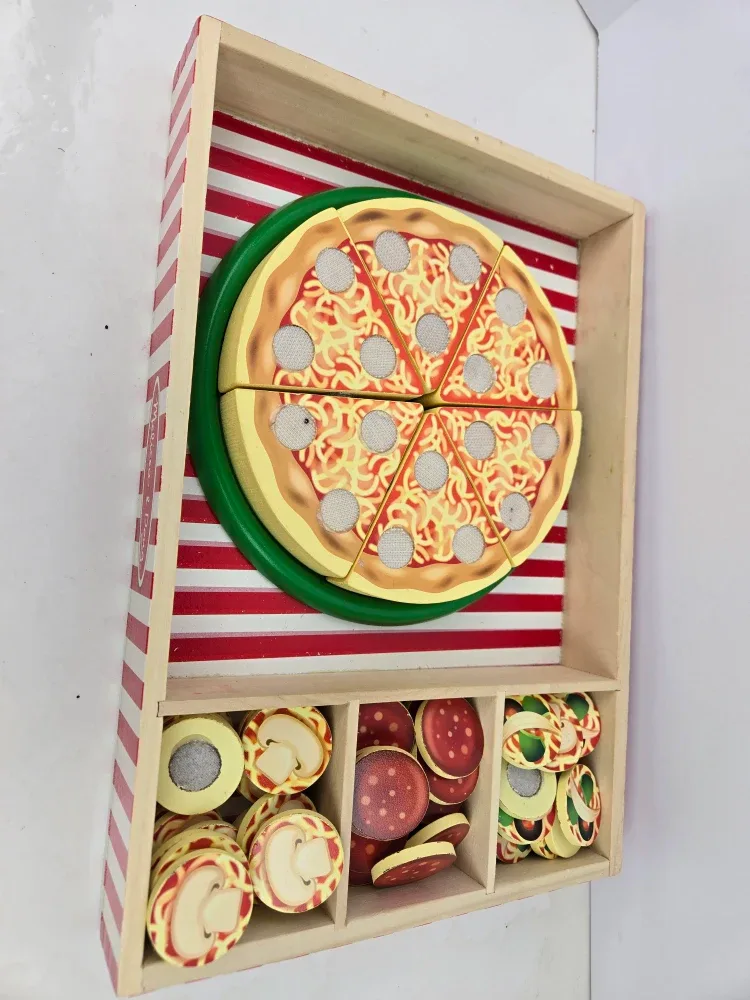Melissa and Doug wooden toy set pizza and icecream image indicator(6)