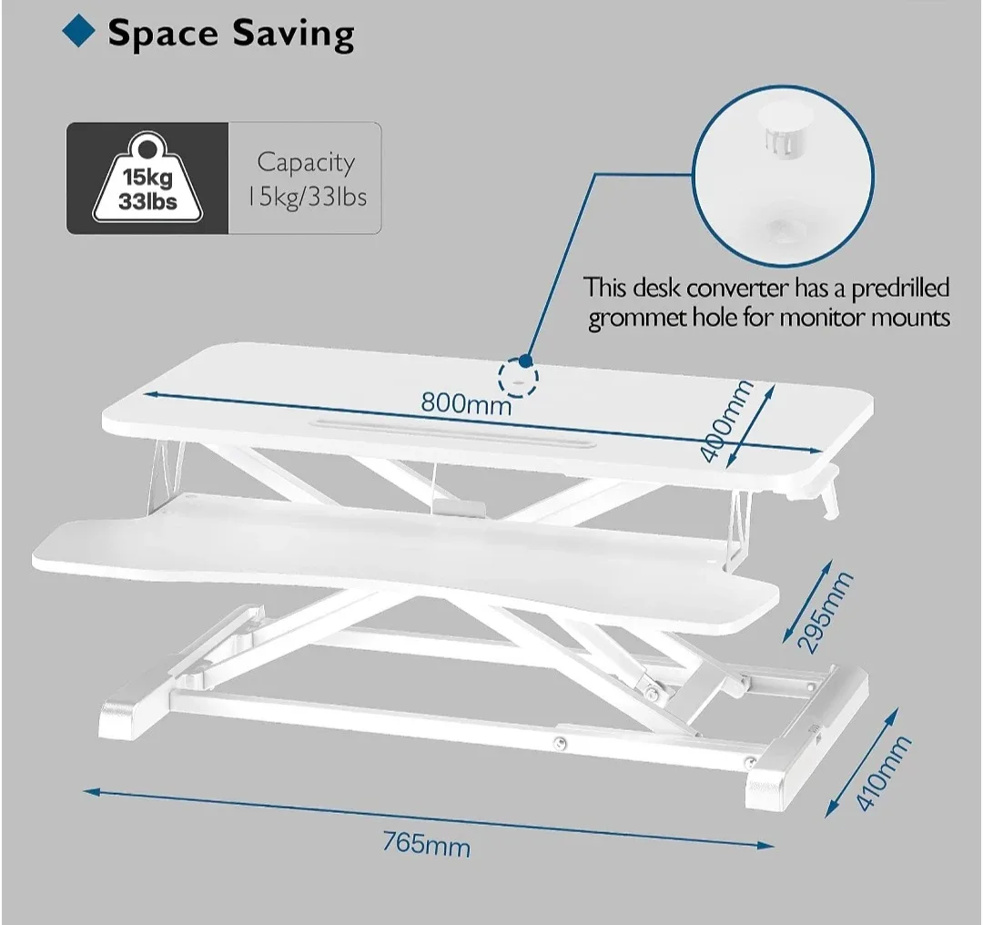 Adjustable Desk Riser –Ideal for Floor Desk Setup! image indicator(7)